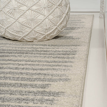 Khalil Modern Berber Stripe Area Rug